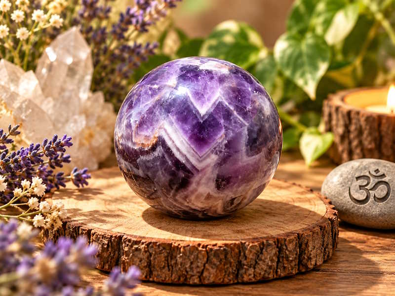 Esfera Amatista Chevron